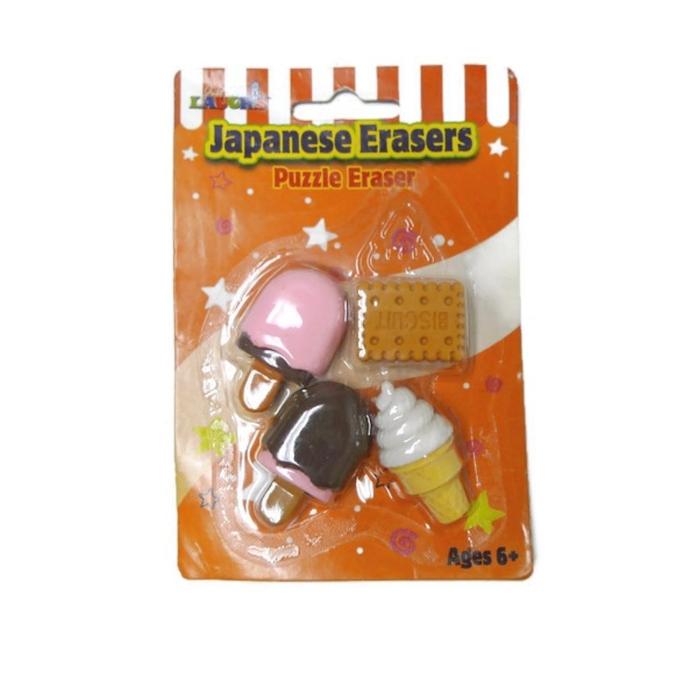 Just For Laughs Japanese  ice cream erasers